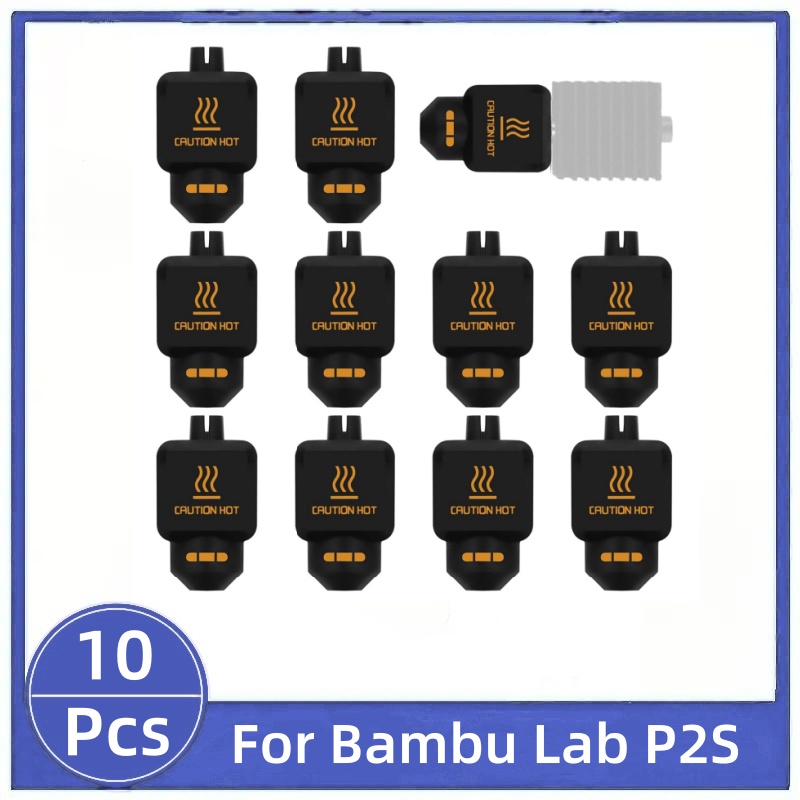3D Printing Bambu - ถุงซิลิโคนสีดำ 10 ชิ้น สำหรับเครื่องพิมพ์สามมิติ Bambu Lab