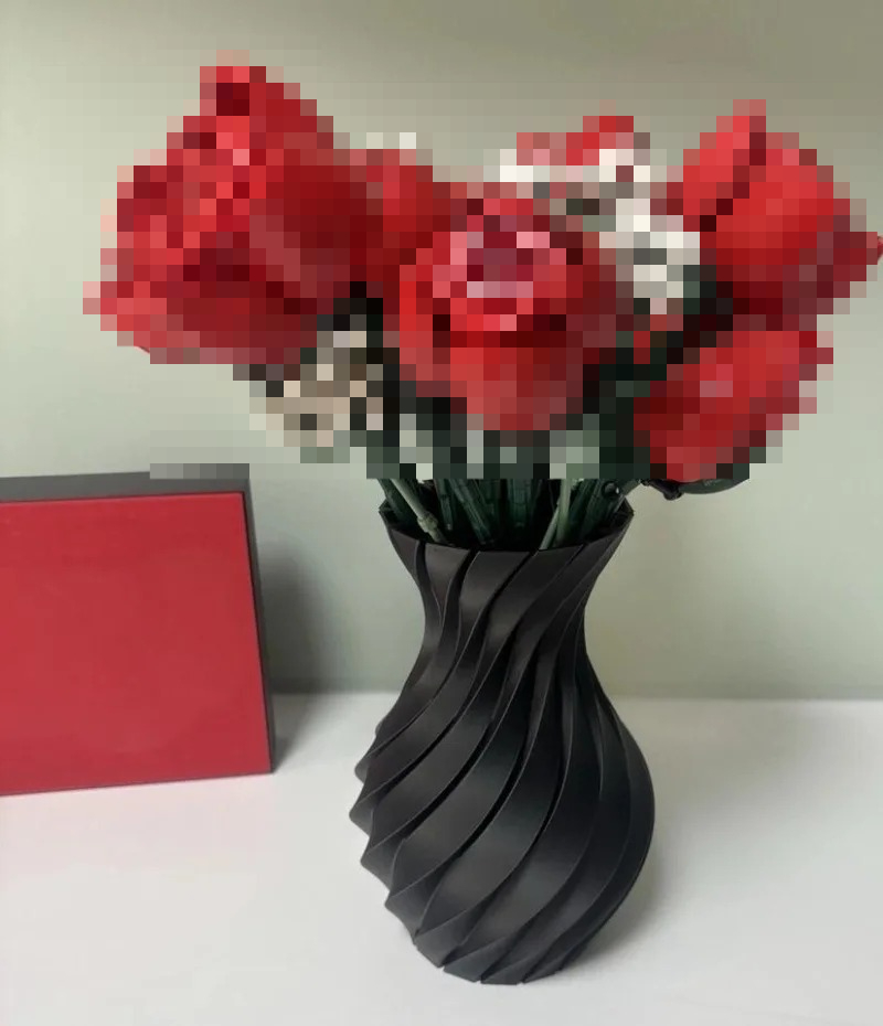 3D Printing Lego Bricks - แจกันสําหรับ Lego Bouquet กุหลาบดอกไม้ดอกไม้ช่อดอกไม้อาคารบล็อกอิฐแจกัน DIY ของเล่นสําหรับของขวัญเด็ก