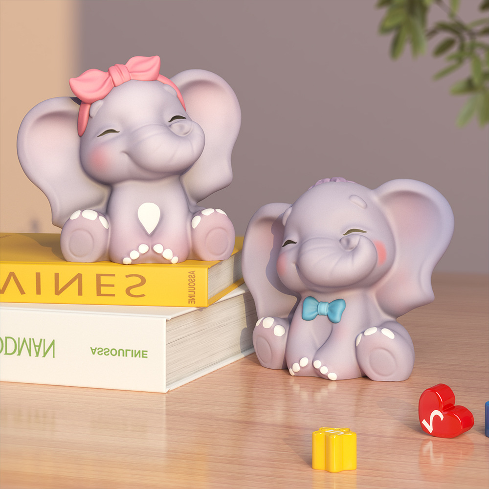 3D Printing Concrete - 3D ช้างน่ารักแม่พิมพ์ซิลิโคน DIY Little Elephant รูปร่างเทียนหยดหมากฝรั่งน้ํามันหอมระเหยิปซั่มเรซิ่นทําเครื่องมือตกแต่งบ้านของขวัญ