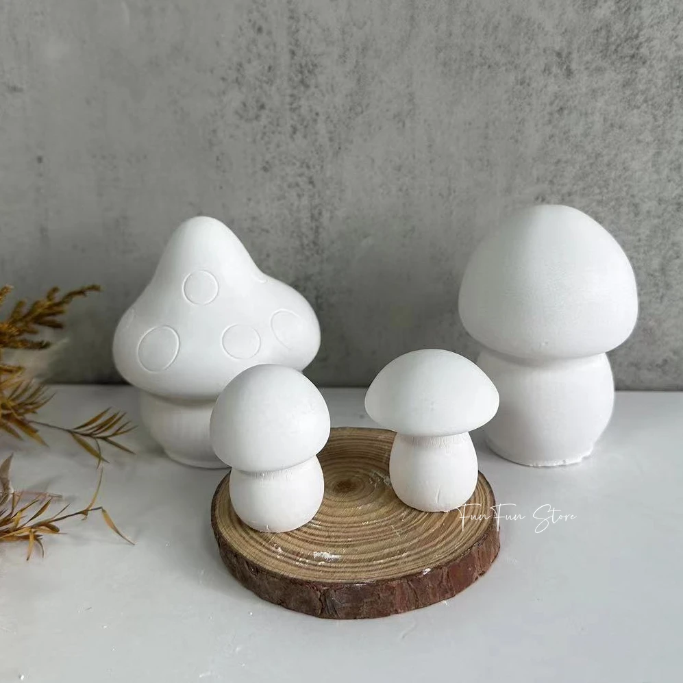 3D Printing Concrete - 3D เห็ดเทียนแม่พิมพ์ซิลิโคนคริสตัลเรซิ่นอีพ็อกซี่หล่อยิปซั่มแม่พิมพ์ DIY Handmade เทียนหอมสบู่เค้กทําเครื่องมือ