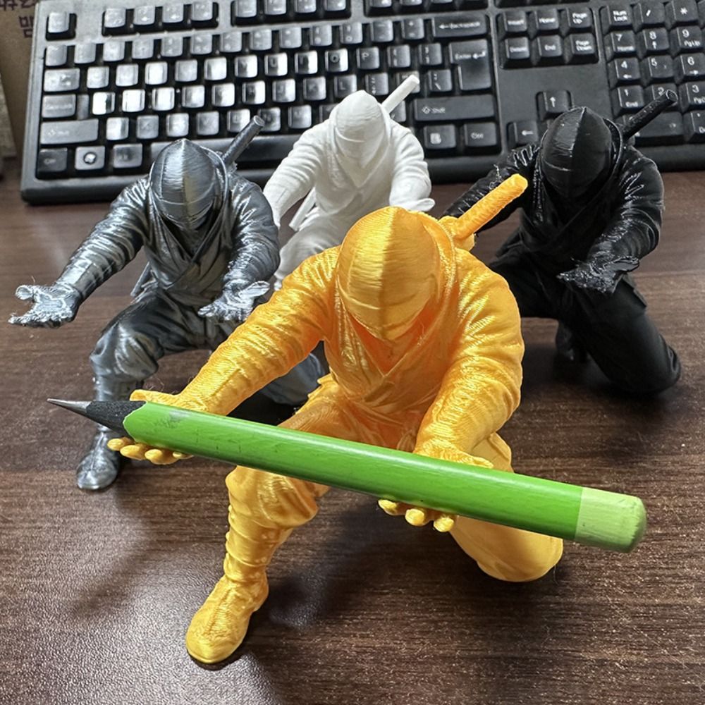 3D Printing Holder - ของตกแต่งนินจาสุดฮา ของประดับตกแต่ง ที่ใส่ปากกาสุดสร้างสรรค์ ของตกแต่งนักรบพิมพ์ 3 มิติอเนกประสงค์