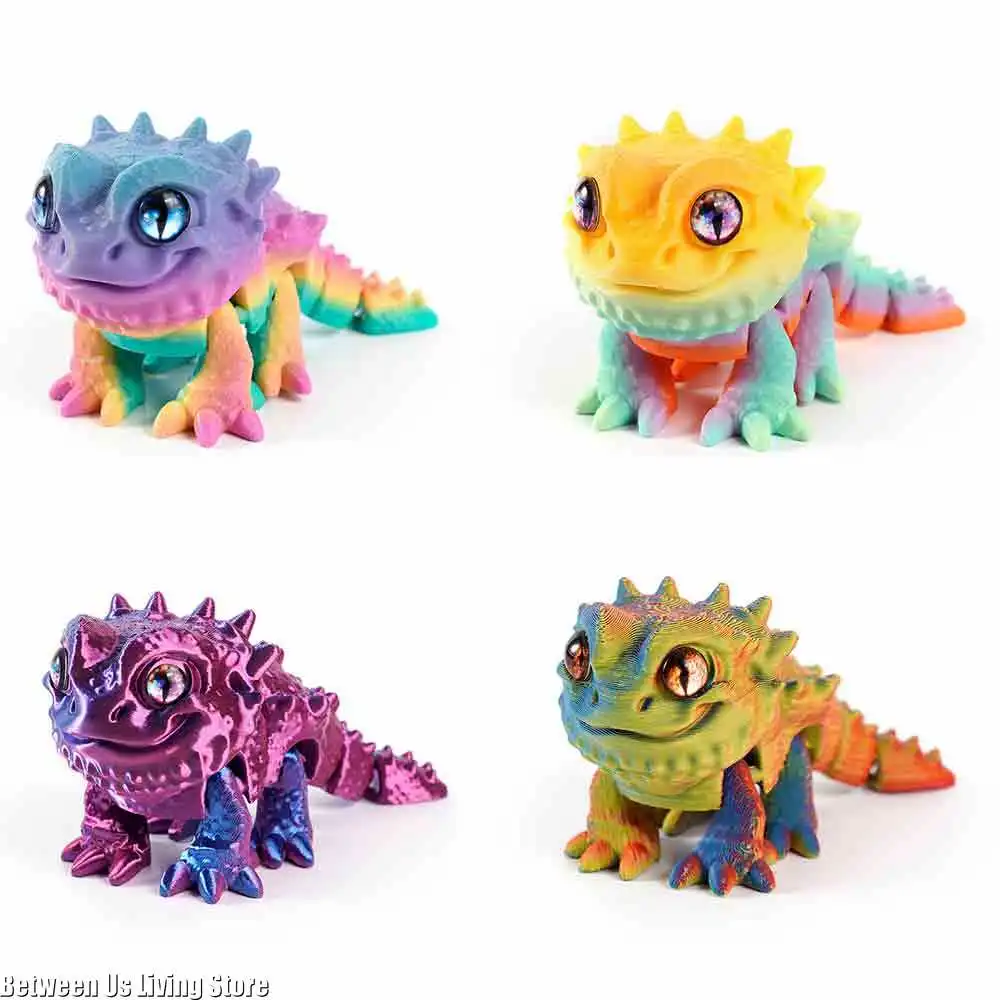 3D Printing Lizard - 3D การพิมพ์ของเล่นรุ่น Mane Lion Lizard Multi-Joint