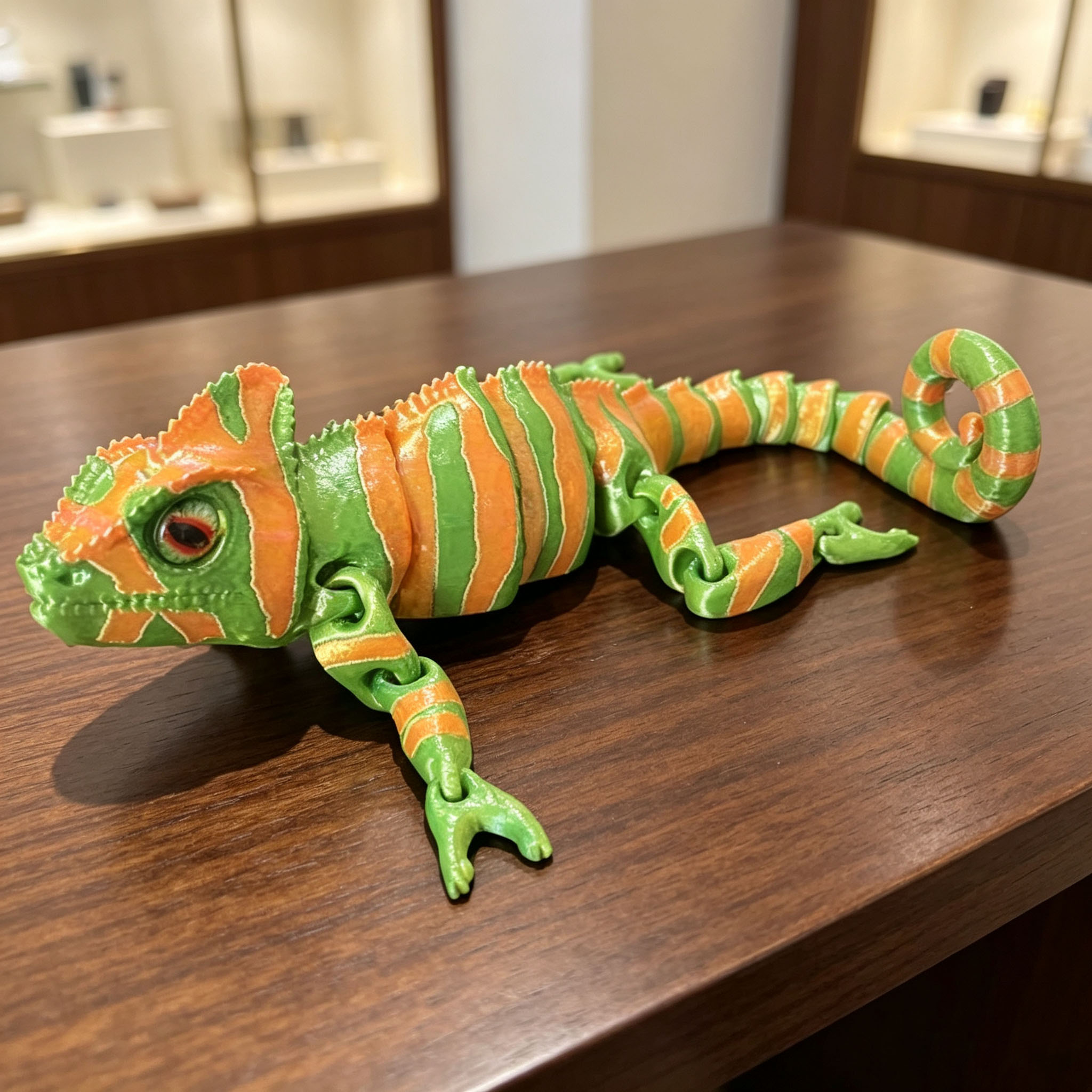 3D Printing Lizard - โมเดลกิ้งก่าเคลื่อนไหวได้ พิมพ์ 3 มิติ ของตกแต่งและของเล่น