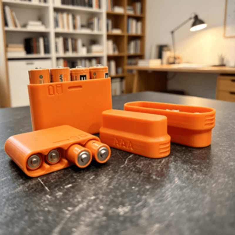 3D Printing Housing - กล่องเก็บแบตเตอรี่ AA AAA 4 ช่อง 2