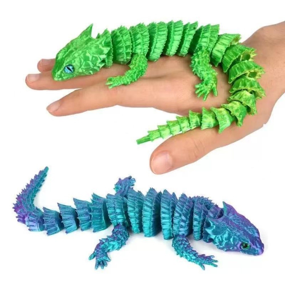 รูปปั้นจิ้งจก 3D พิมพ์ด้วยเทคโ - 3D Printing Lizard บทวิจารณ์และราคา
