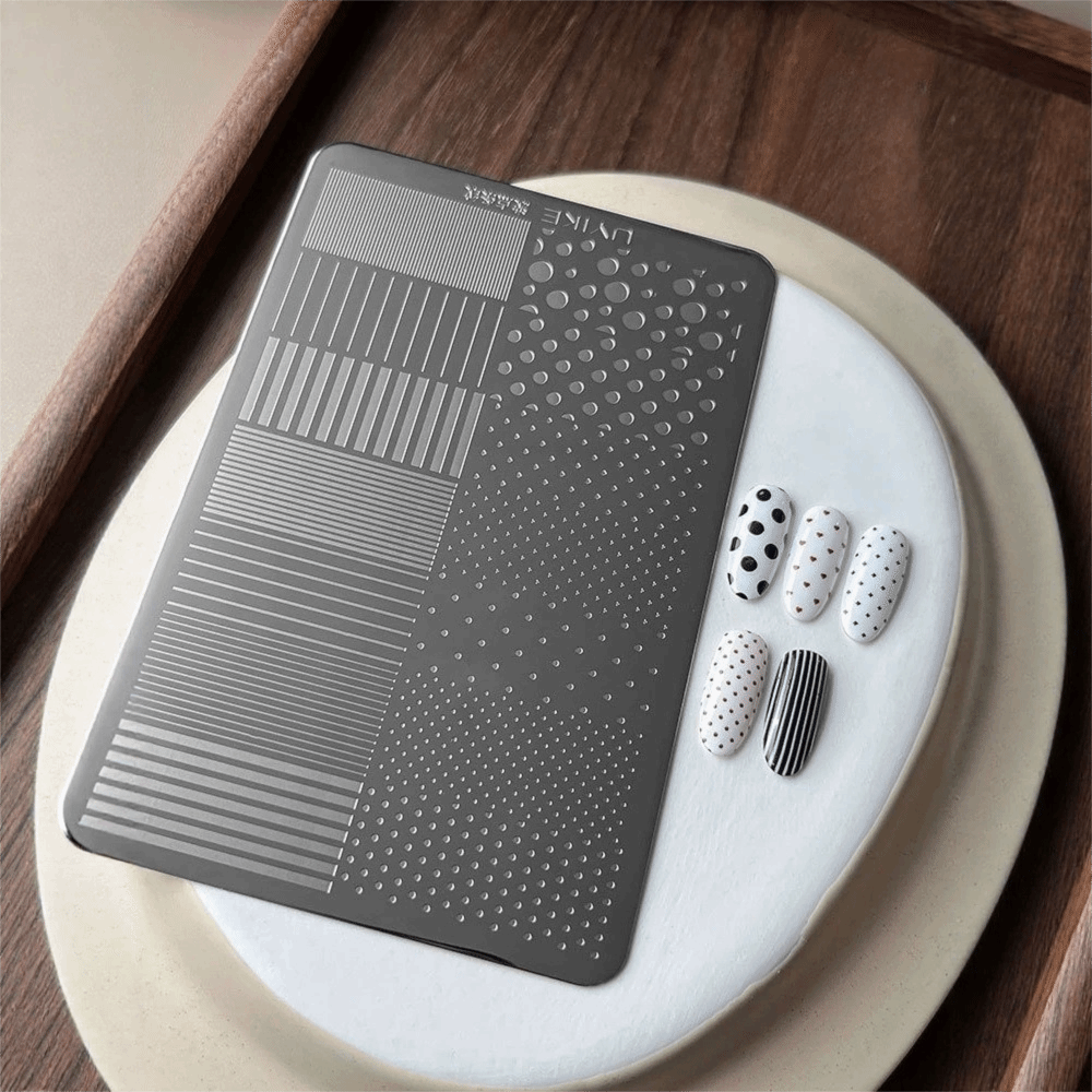 แผ่นปั๊มลายเล็บลายจุด ลายเส้นต - 3D Printing Templates Free บทวิจารณ์และราคา