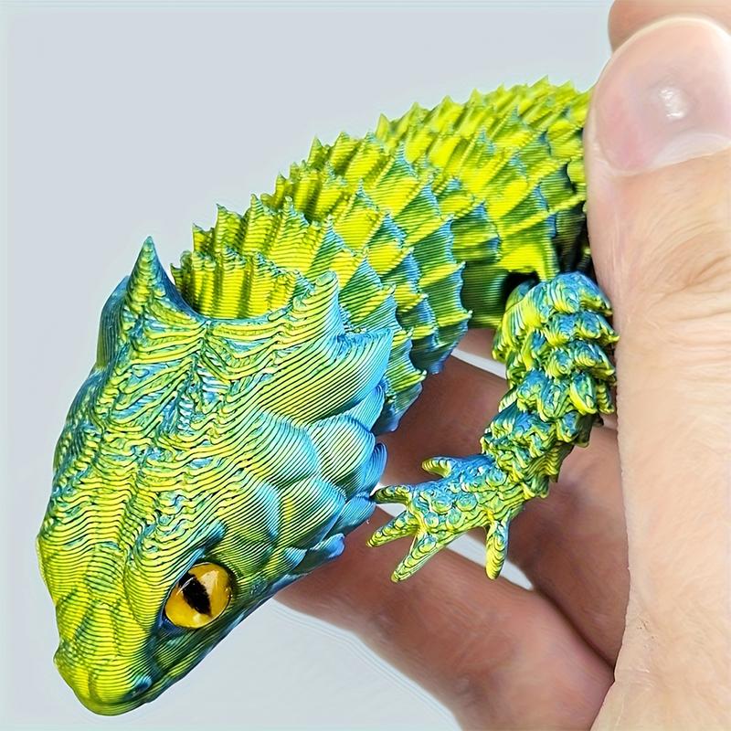 รูปปั้นการ์ตูนจิ้งจกพิมพ์ 3 มิ - 3D Printing Lizard บทวิจารณ์และราคา