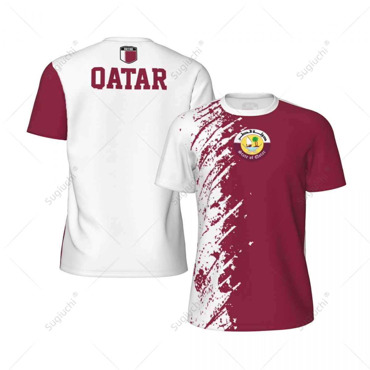 เสื้อยืดออกกำลังกายผู้ชายลายธง - 3D Printing Qatar บทวิจารณ์และราคา