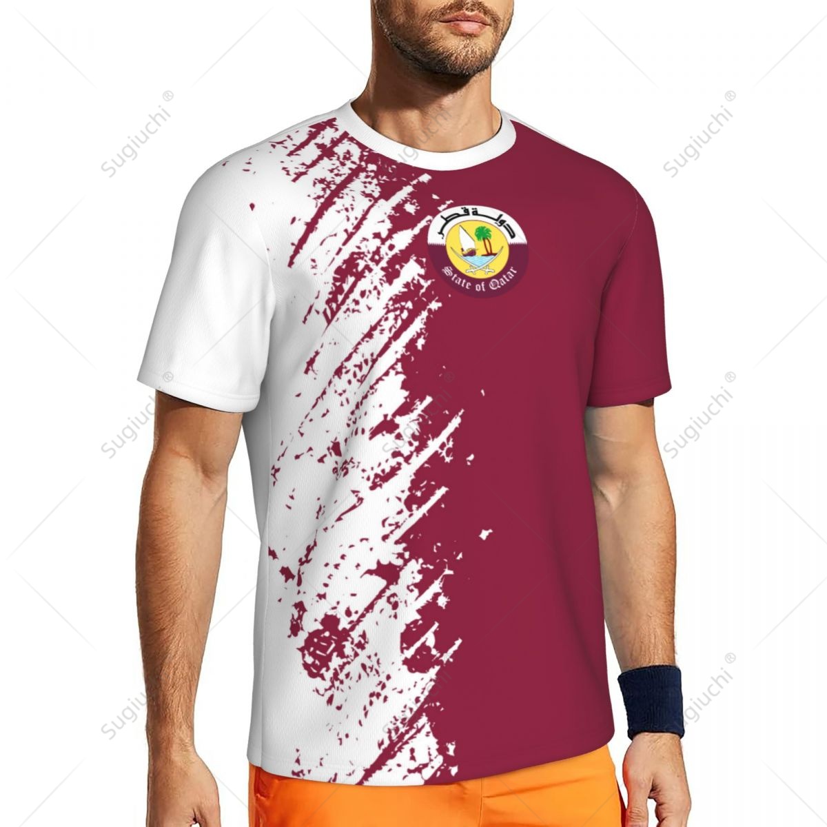 เสื้อยืดออกกำลังกายผู้ชายลายธง - 3D Printing Qatar บทวิจารณ์และราคา
