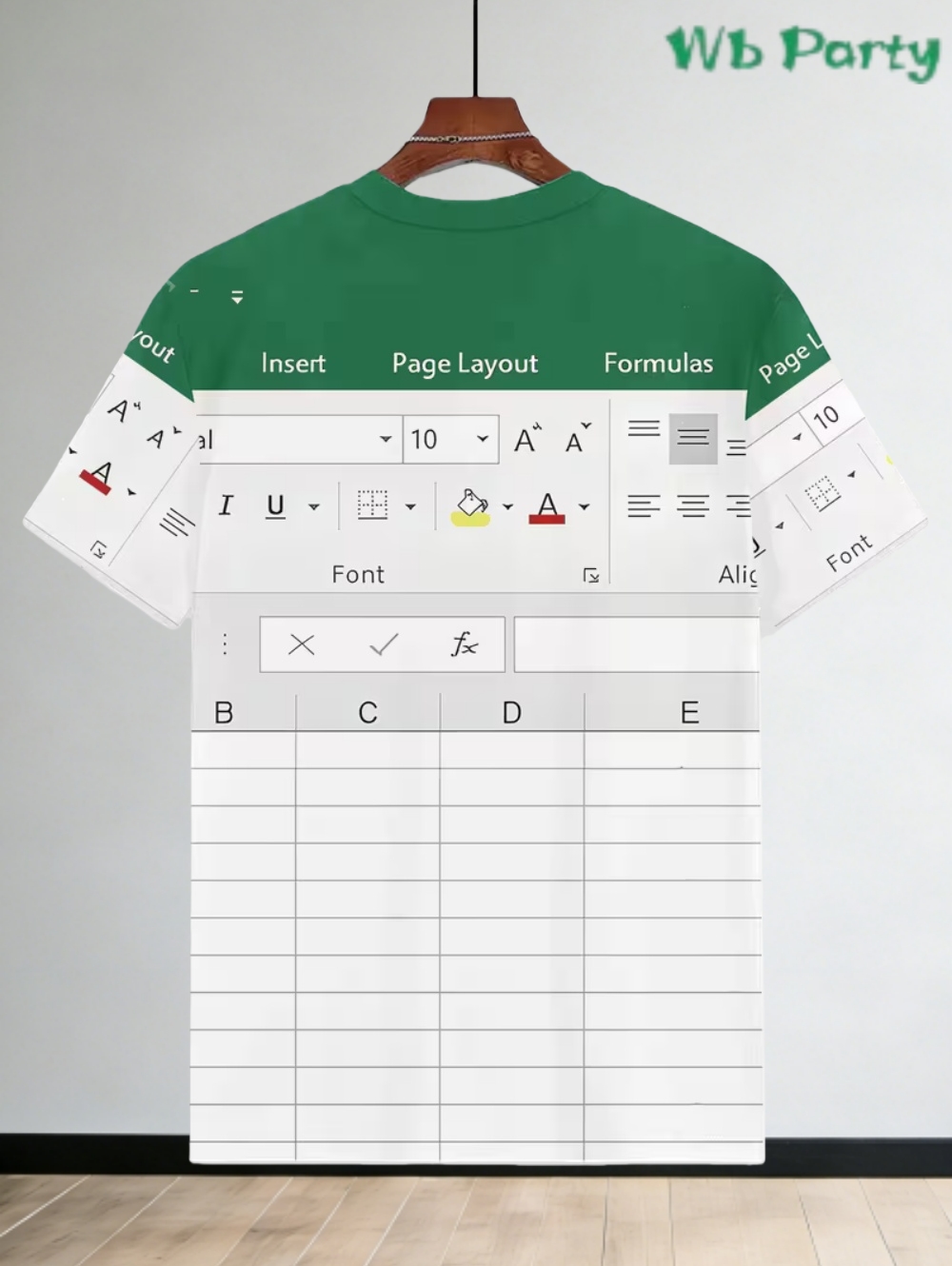 เสื้อยืดลำลองลาย Excel สำหรับผ - 3D Printing Online Service บทวิจารณ์และราคา