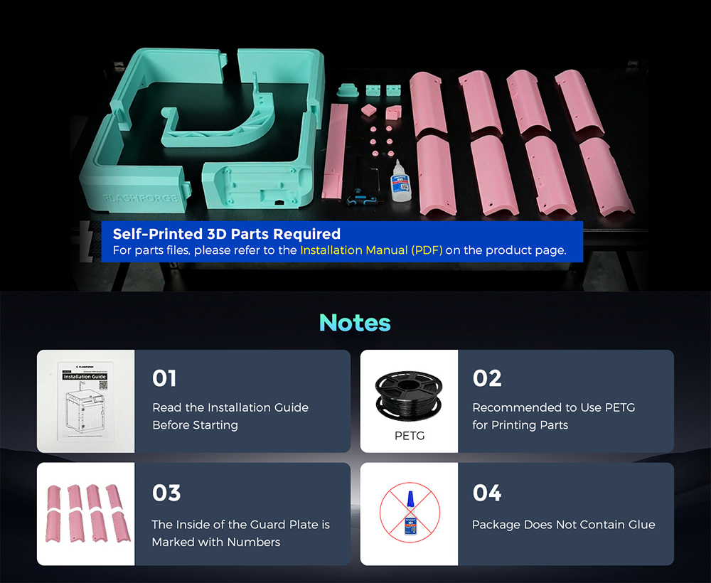 ชุดแผงตู้ FLASHFORGE สําหรับชุ - Enclosure 3D Printing บทวิจารณ์และราคา