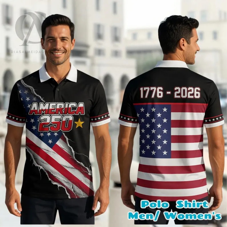 เสื้อโปโลกอล์ฟลายธงชาติอเมริกั - 3D Printing Usa บทวิจารณ์และราคา