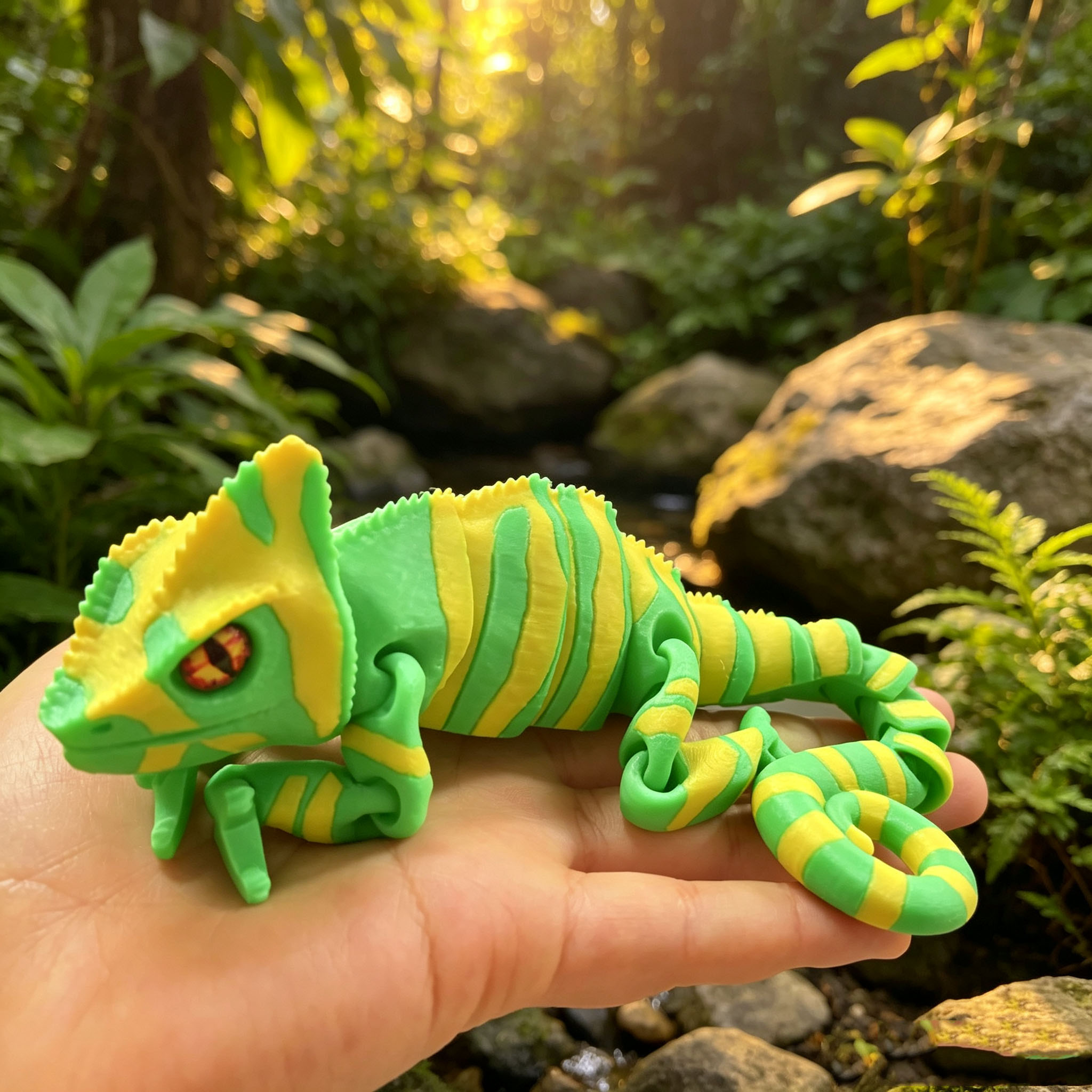 ของเล่นตุ๊กตาตั้งโต๊ะ Chameloe - 3D Printing Lizard บทวิจารณ์และราคา