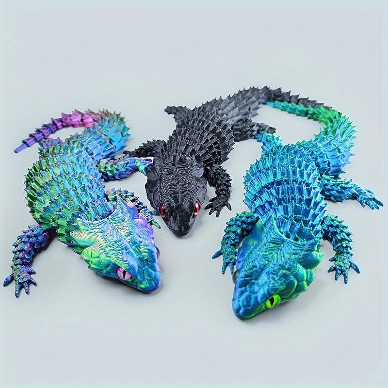 ของตกแต่งรูปปั้นจิ้งจกพิมพ์ 3  - 3D Printing Lizard บทวิจารณ์และราคา