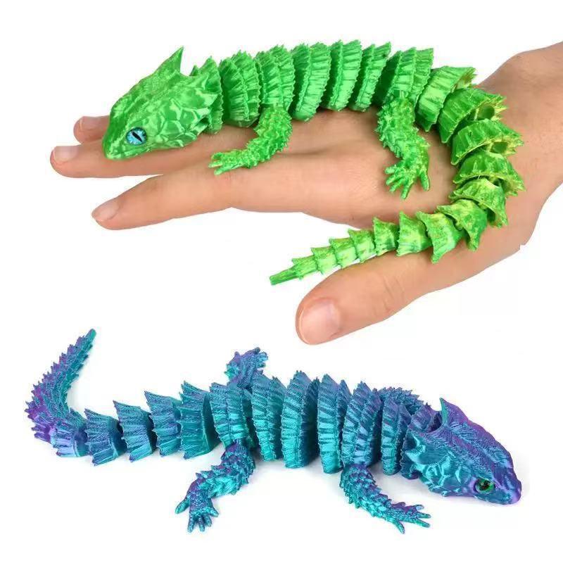 ของตกแต่งรูปปั้นจิ้งจกพิมพ์ 3  - 3D Printing Lizard บทวิจารณ์และราคา