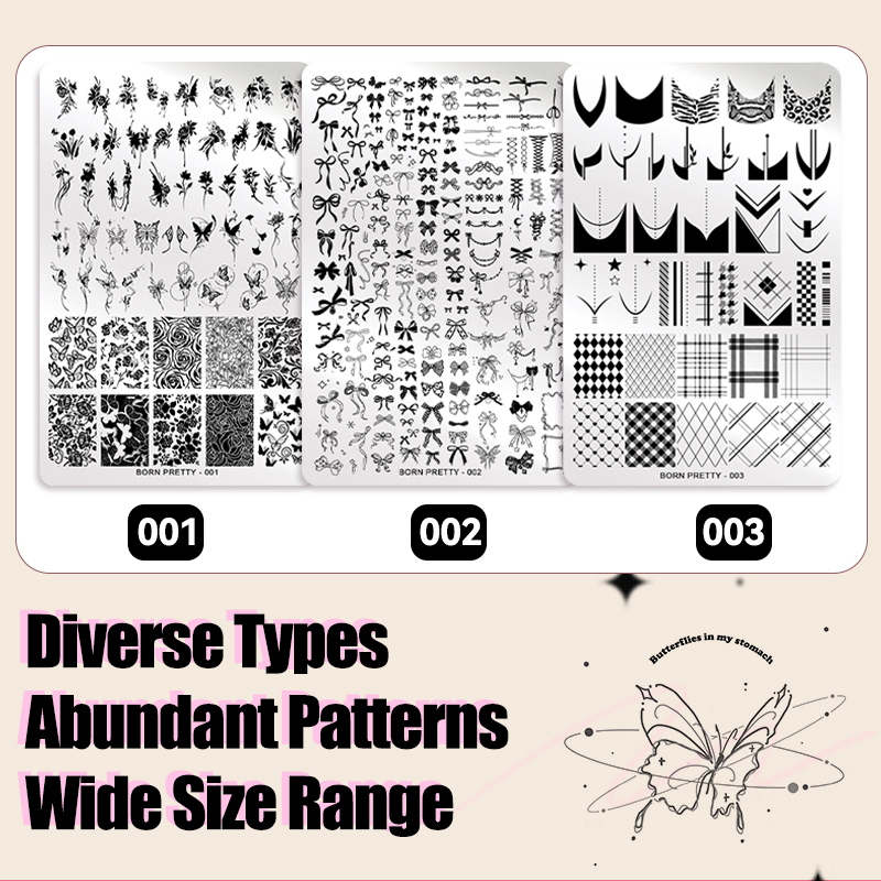 แผ่นปั๊มลายเล็บ BORN PRETTY ลา - 3D Printing Templates Free บทวิจารณ์และราคา