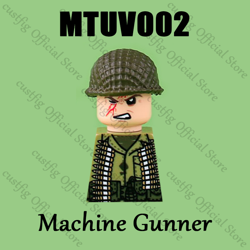 WW2 ทหารอาวุธ 3D UV พิมพ์บล็อก - 3D Printing Lego Bricks บทวิจารณ์และราคา