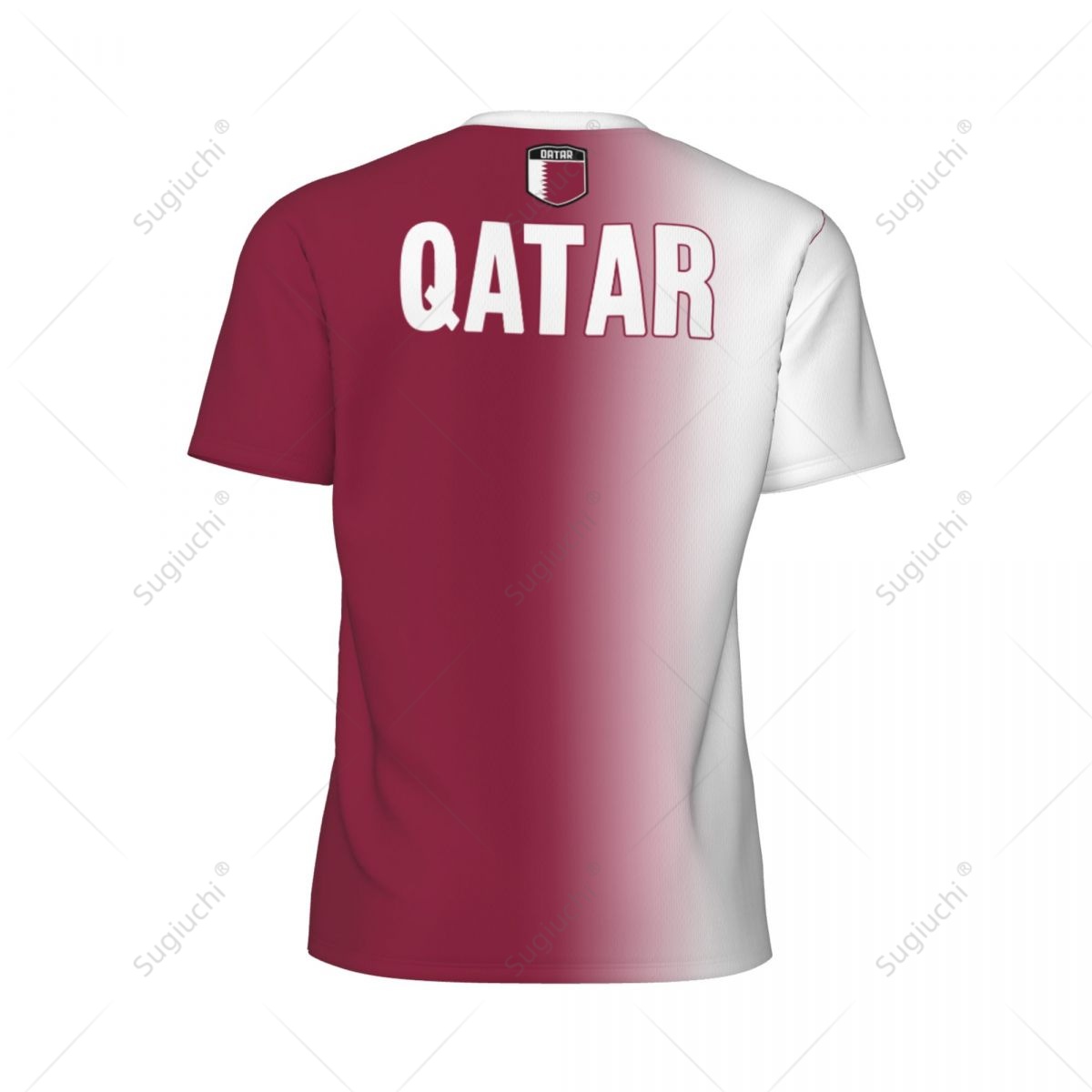 เสื้อยืดตาข่ายลายธงชาติกาตาร์  - 3D Printing Qatar บทวิจารณ์และราคา