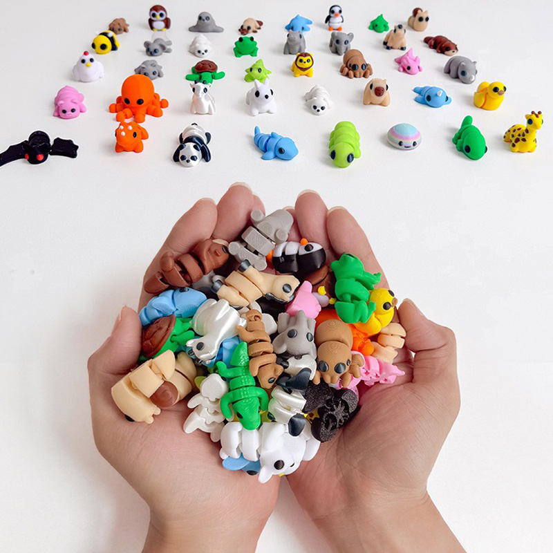 10-50 ชิ้น 3D พิมพ์สีสันสดใสรู - 3D Printing Lizard บทวิจารณ์และราคา