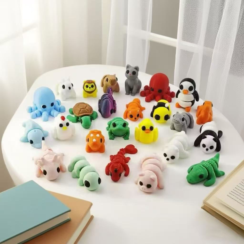 10-50 ชิ้น 3D พิมพ์สีสันสดใสรู - 3D Printing Lizard บทวิจารณ์และราคา