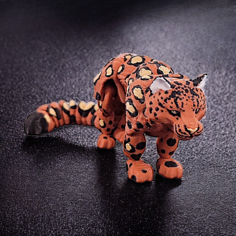 3D พิมพ์เสือดาวหิมะจําลอง Mult - 3D Printing Lizard บทวิจารณ์และราคา
