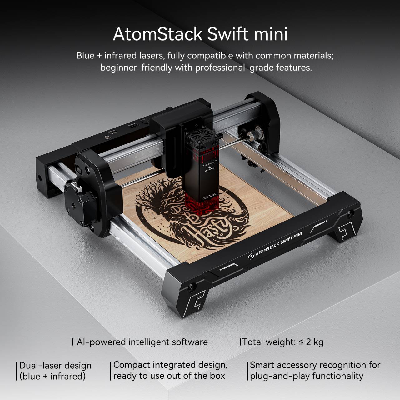 เครื่องแกะสลักเลเซอร์ ATOMSTAC - 3D Printing Online Service บทวิจารณ์และราคา
