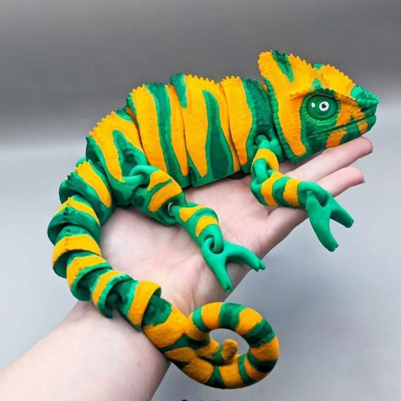 โมเดลกิ้งก่าเคลื่อนไหวได้ พิมพ - 3D Printing Lizard บทวิจารณ์และราคา