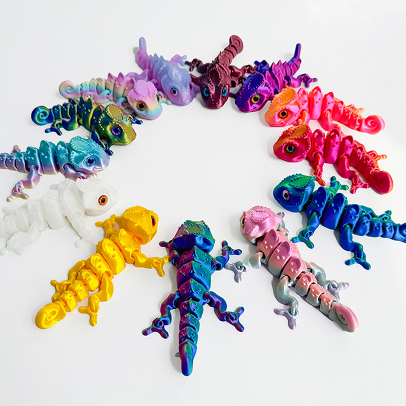 ฟิกเกอร์กิ้งก่าพิมพ์ 3 มิติแบบ - 3D Printing Lizard บทวิจารณ์และราคา