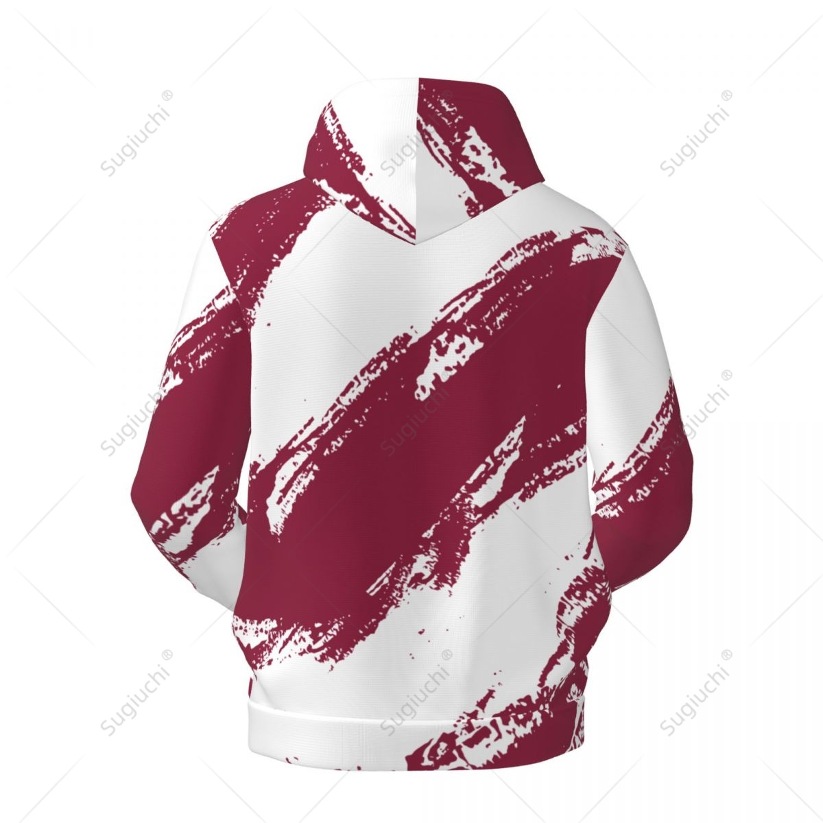 เสื้อฮู้ดสีธงชาติกาตาร์แบบ uni - 3D Printing Qatar บทวิจารณ์และราคา