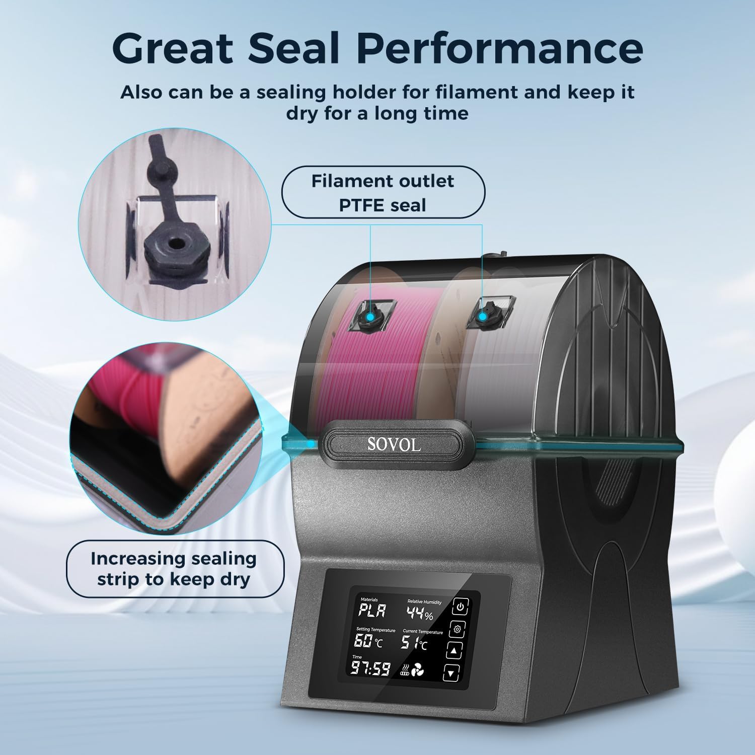 Sovol Filamentเครื่องเป่าSH02  - 3D Printing Ptc บทวิจารณ์และราคา