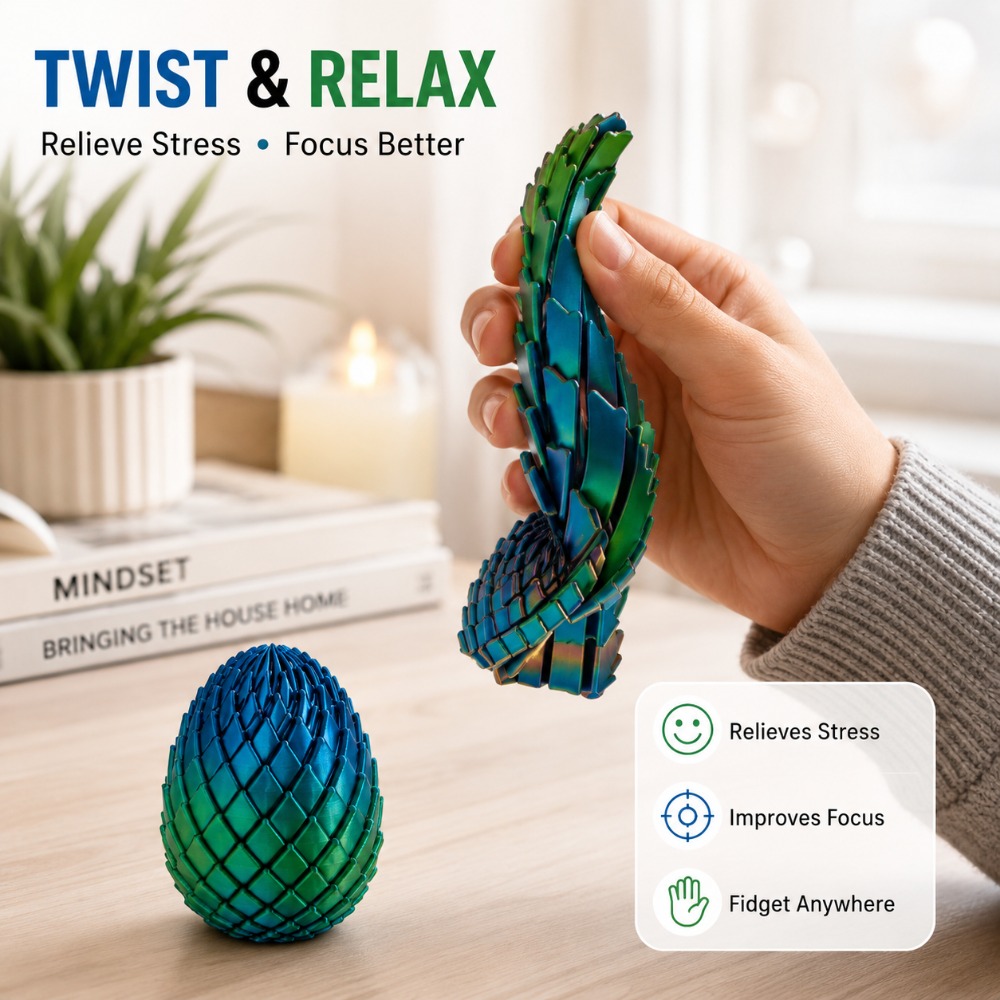 ของเล่นไข่มังกร 3 มิติ พิมพ์ลา - 3D Printing Lizard บทวิจารณ์และราคา