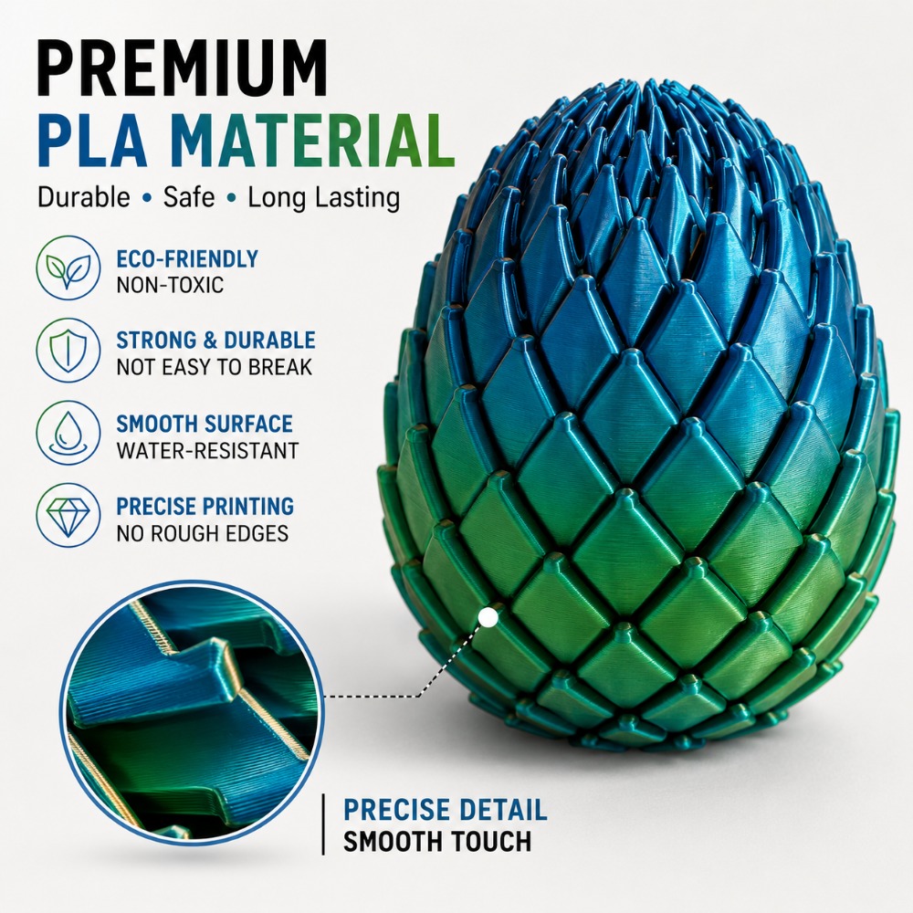 ของเล่นไข่มังกร 3 มิติ พิมพ์ลา - 3D Printing Lizard บทวิจารณ์และราคา
