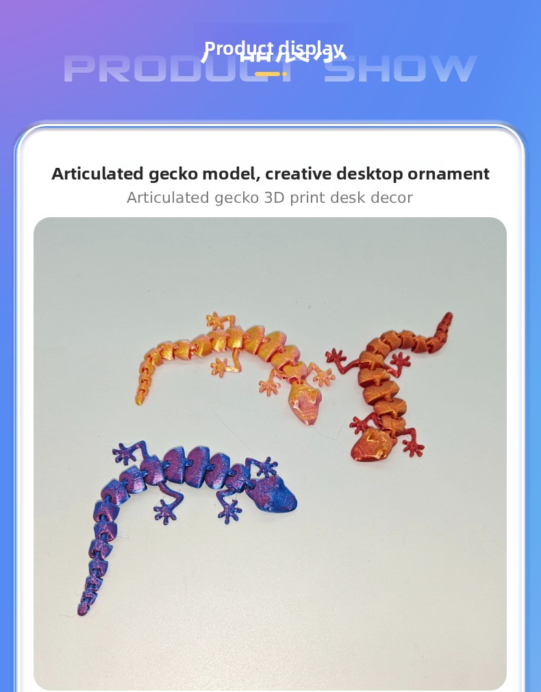 สีสุ่ม 10 ชิ้น โมเดลตุ๊กตาจิ้ง - 3D Printing Lizard บทวิจารณ์และราคา