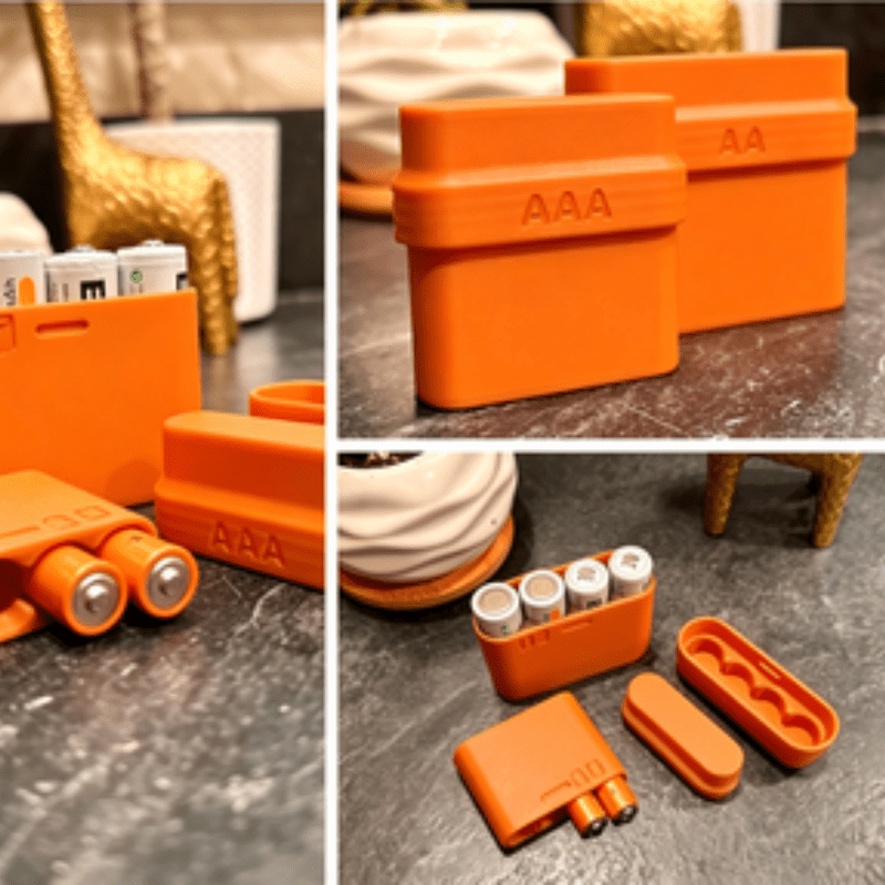 กล่องเก็บแบตเตอรี่ AA AAA 4 ช่ - 3D Printing Housing บทวิจารณ์และราคา