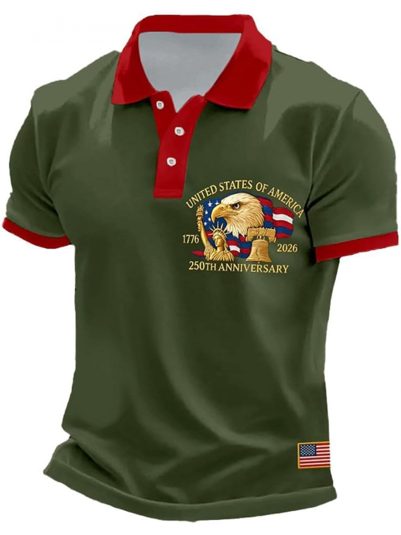 เสื้อโปโลผู้ชายลายพิมพ์ 3 มิติ - 3D Printing Usa บทวิจารณ์และราคา